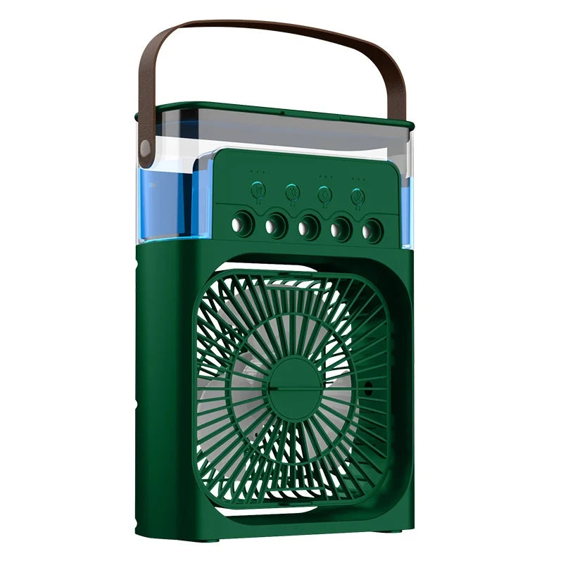 Fan Air Conditioner Household Small Air Cooler LED Night Light Portable Humidifier Air Adjustment 