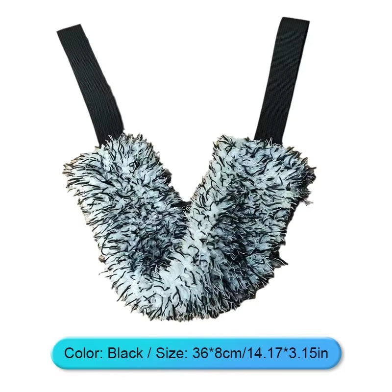 SIKEZHAN Microfiber Double-Sided Flexible Car Wheel Cleaning Brush with Long Belt Tool